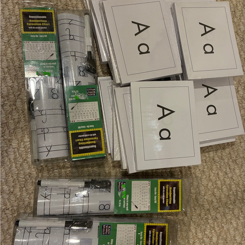 Alphabet Flashcards and Writing Guides